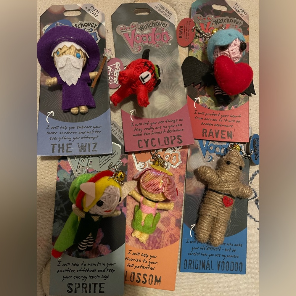 Watch Over Mini Voodoo dolls lot of 6